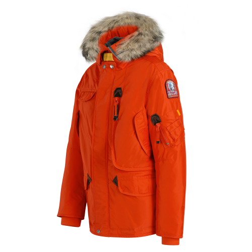 Boys Carrot Right Hand Fur Hooded Coat 80875 by Parajumpers from Hurleys