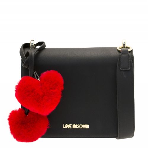 Womens Black Heart Crossbody Bag 31708 by Love Moschino from Hurleys