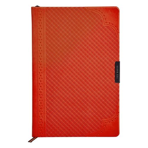 Mens Orange A5 Geo Notebook 78469 by Ted Baker from Hurleys