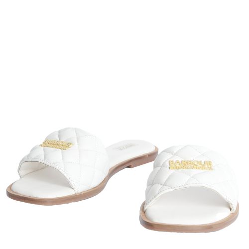 Barbour International Sandals Womens White Kinghorn Sandals