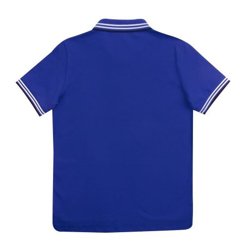 Boys Royal Blue Logo Collar S/s Polo Shirt 84123 by Emporio Armani from Hurleys