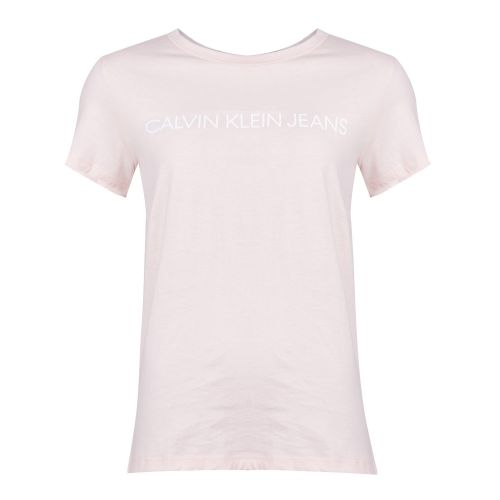 Womens Chintz Rose Institutional Logo Slim Fit S/s T Shirt 28886 by Calvin Klein from Hurleys