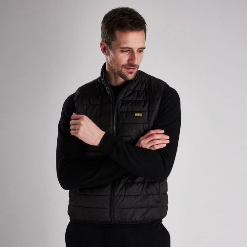 Mens Black Impeller Quilted Gilet 82009 by Barbour International from Hurleys