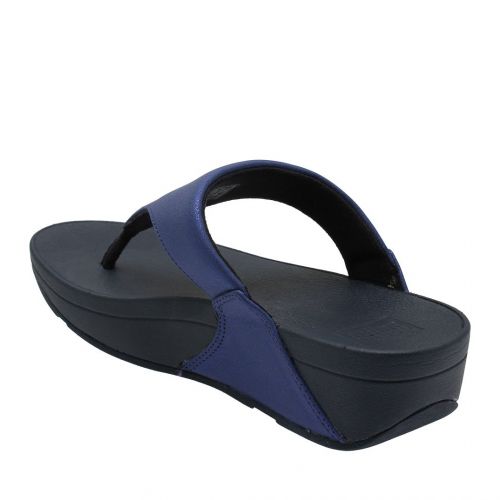 Womens Midnight Navy Lulu Shimmer Toe Post Flip Flops 92385 by FitFlop from Hurleys