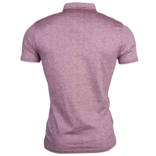 Mens Dark Red Bary Textured S/s Polo Shirt 14252 by Ted Baker from Hurleys