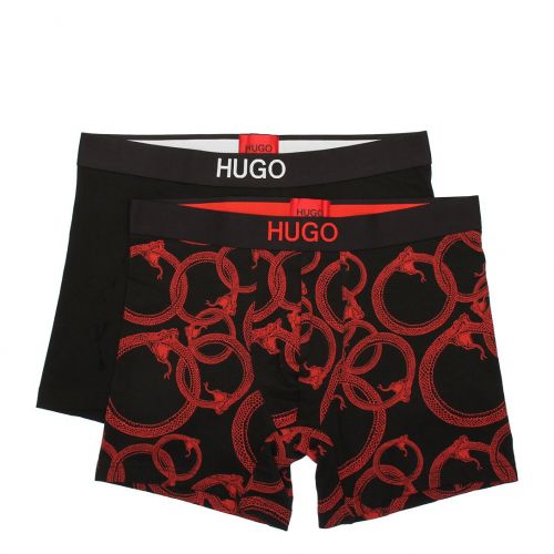 Mens Black/Red Boxer Brother Pack 95405 by HUGO from Hurleys