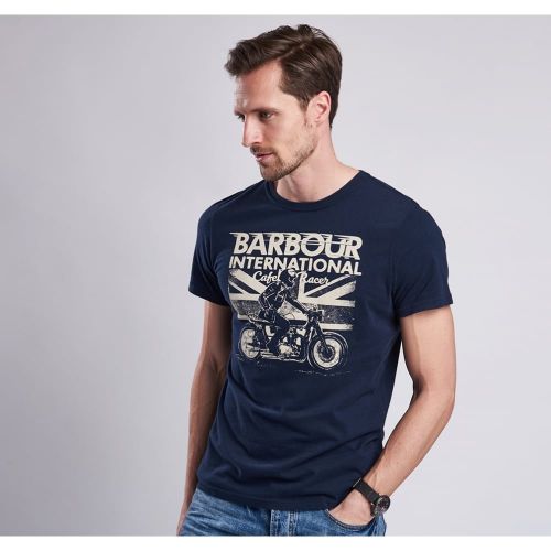 Mens Navy Cruise S/s T Shirt 12281 by Barbour International from Hurleys