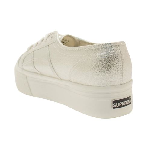 Womens Silver 2790 Lamew Flatform Trainers 7231 by Superga from Hurleys