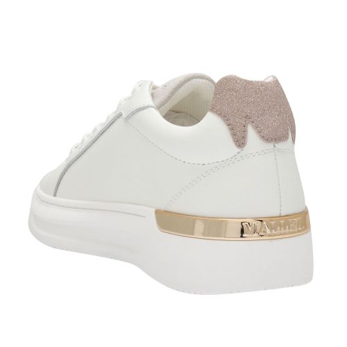 Womens White Glitter GRFTR Trainers 75810 by Mallet from Hurleys