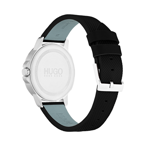 Mens Black Focus Leather Watch 78754 by HUGO from Hurleys