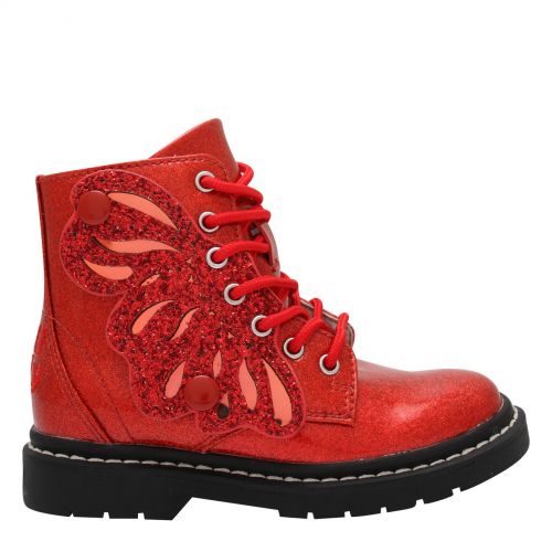 Girls Red Glitter Fairy Wings Boots (26-35) 78338 by Lelli Kelly from Hurleys