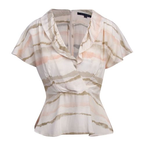 Womens Dusty Pink Multi Hope Drape Wrap Top 92487 by French Connection from Hurleys