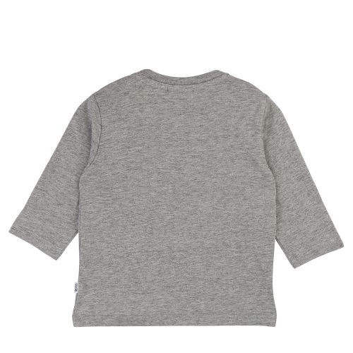 Toddler Grey Marl Colour Logo L/s T Shirt 45595 by BOSS from Hurleys