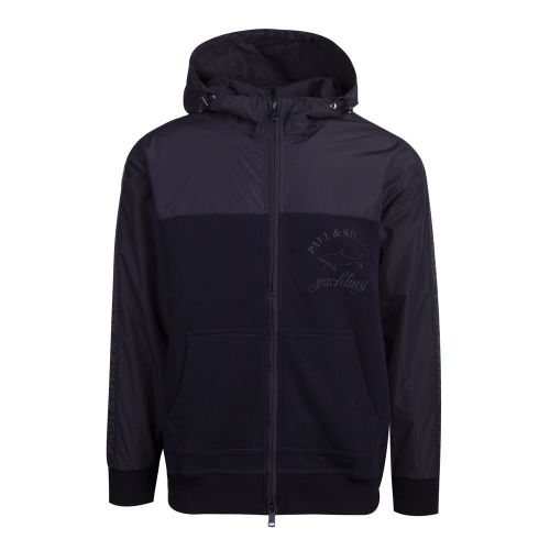 Mens Navy Branded Hooded Jacket 81705 by Paul And Shark from Hurleys