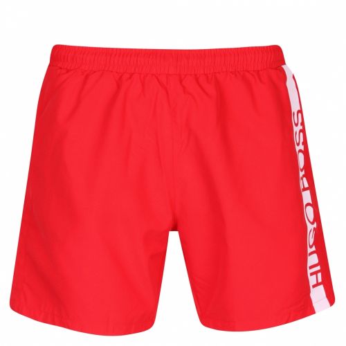 Mens Bright Red Dolphin Side Logo Swim Shorts 45237 by BOSS from Hurleys