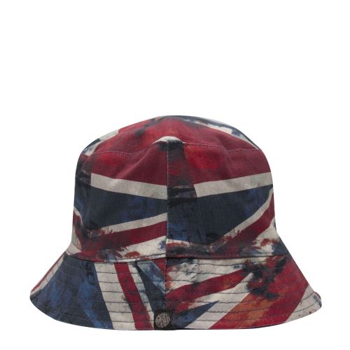 Mens Navy/Union Jack Reversible Bucket Hat 40565 by Pretty Green from Hurleys