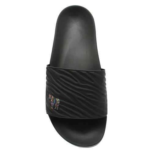 Mens Black Summit Zebra Slides 56786 by PS Paul Smith from Hurleys