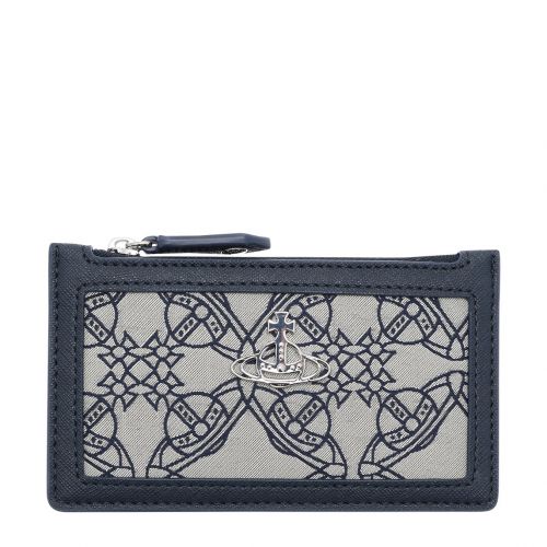 Womens Blue Jacquard Orborama Credit Card Holder 106768 by Vivienne Westwood from Hurleys