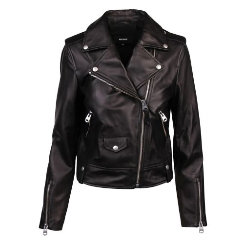 Womens Black Baya-R Leather Biker Jacket 59850 by Mackage from Hurleys