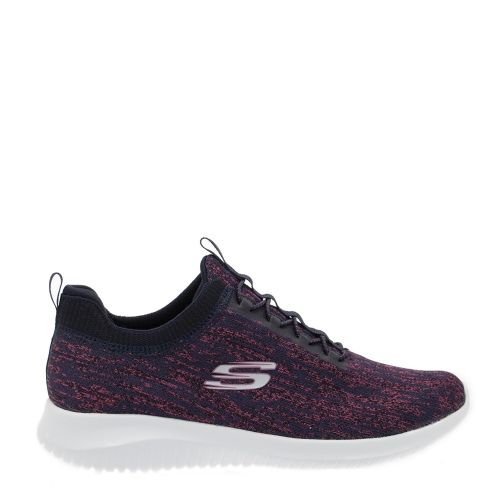 Womens Navy & Pink Ultra Flex Bright Horizon Trainers 31760 by Skechers from Hurleys