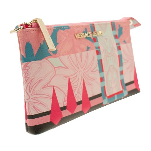 Womens Pink Printed Saffiano Cross Body 9000 by Versace Jeans from Hurleys