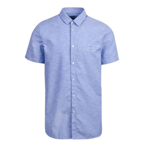 Casual Mens Light Blue Magneton_1 S/s Shirt 74460 by BOSS from Hurleys
