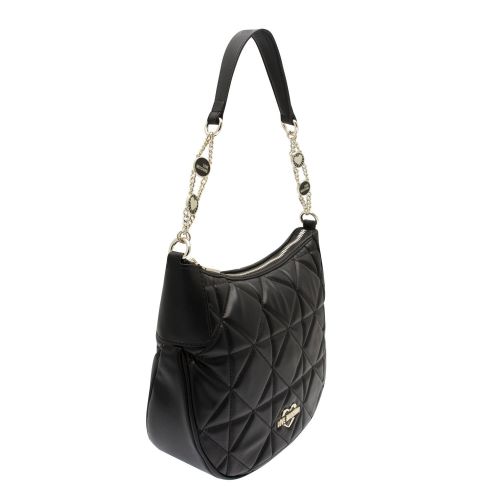 Womens Black Quilted Hobo Bag 79531 by Love Moschino from Hurleys