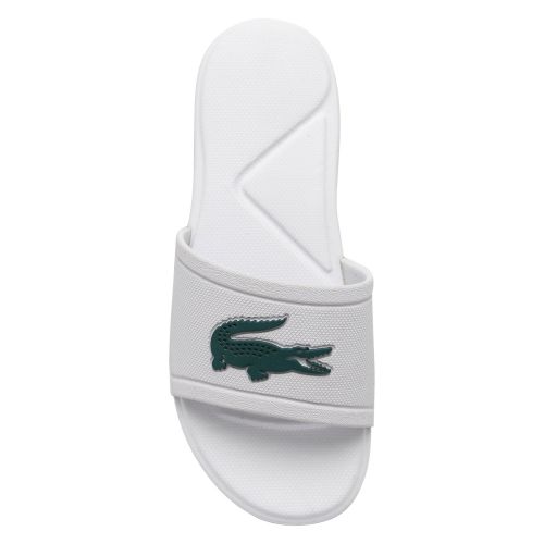 Child White/Green L.30 Croc Slides (10-1) 55714 by Lacoste from Hurleys