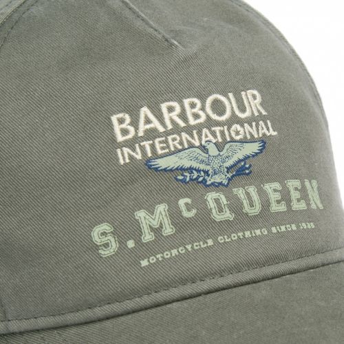 Mens Olive Relay Sports Cap 56424 by Barbour Steve McQueen Collection from Hurleys