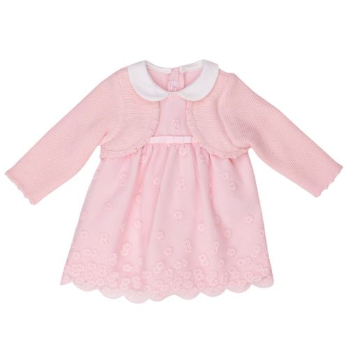 Baby Old Pink Embroidered Dress 12662 by Mayoral from Hurleys