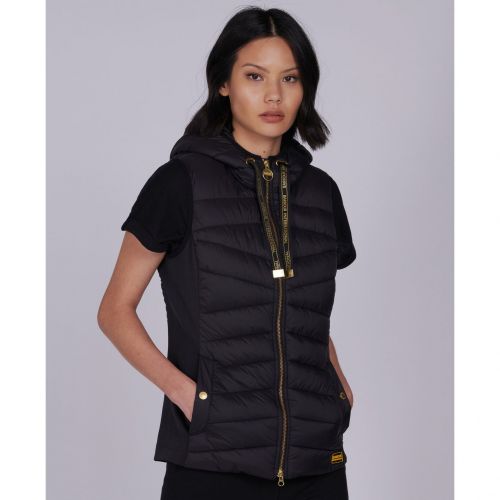 Womens Black Grid Quilted Gilet 82365 by Barbour International from Hurleys