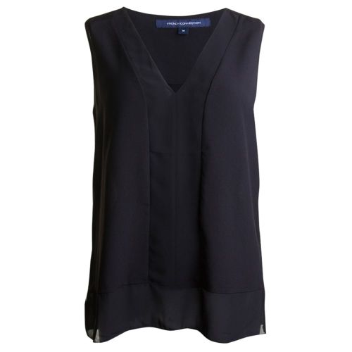 Womens Black Classic Crepe Light Vest Top 15287 by French Connection from Hurleys