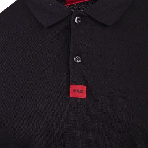 Mens Black Deresolo L/s Polo Shirt 101044 by HUGO from Hurleys
