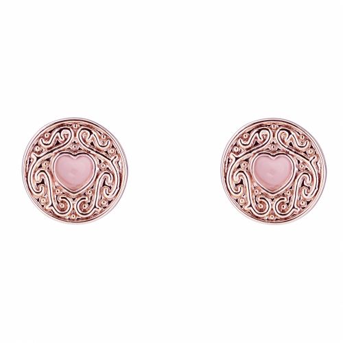 Womens Rose Gold/Mid Pink Brenaa Biscuit Button Studs 40585 by Ted Baker from Hurleys