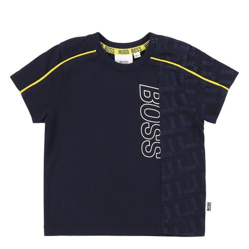 Toddler Navy Tonal Logo Detail S/s T Shirt 55937 by BOSS from Hurleys