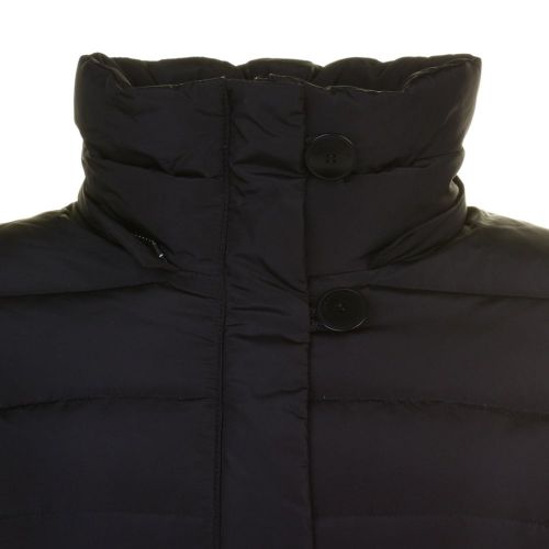 Womens Black Fur Hooded Duck Down Jacket 59007 by Armani Jeans from Hurleys