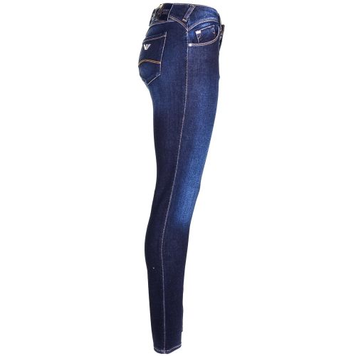 Womens Blue Wash J28 Skinny Fit Jeans 59033 by Armani Jeans from Hurleys