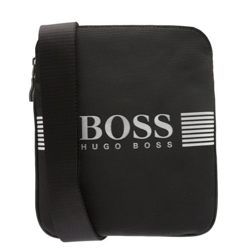 Athleisure Mens Black Pixel_S Zip Crossbody Bag 37958 by BOSS from Hurleys