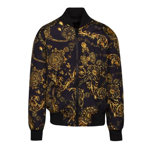 Mens Black Baroque Bijoux Reversible Jacket 91916 by Versace Jeans Couture from Hurleys