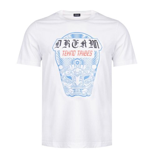 Mens White T-Just-WN S/s T Shirt 27696 by Diesel from Hurleys
