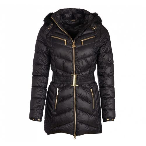 Womens Black Grand Quilted Coat 31456 by Barbour International from Hurleys