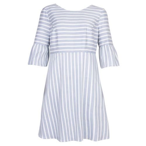 Casual Womens Blue Alinny Stripe Dress 22220 by BOSS from Hurleys