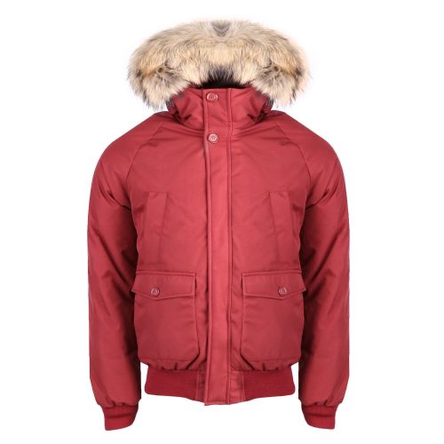 Mens Cherry Mistral Fur Hood Padded Jacket 32179 by Pyrenex from Hurleys
