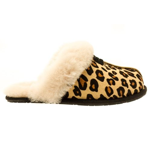 Womens Chestnut Scuffette II Calf Hair Leopard Slippers 62206 by UGG from Hurleys