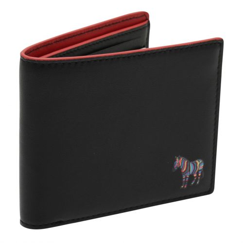 Mens Black Zebra Trim Bifold Wallet 80173 by PS Paul Smith from Hurleys