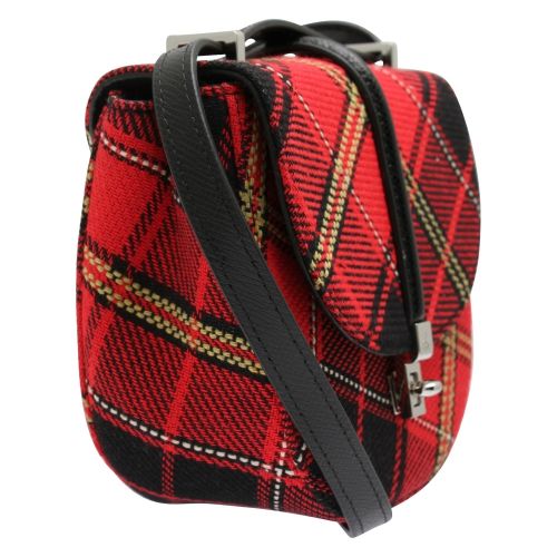 Womens Red Tartan Special Sofia Saddle Crossbody Bag 54500 by Vivienne Westwood from Hurleys