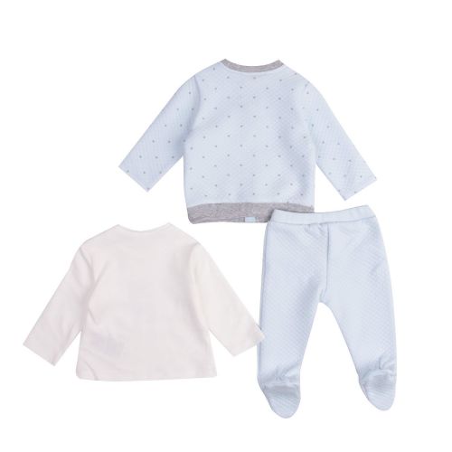 Mayoral Baby Sky Blue Star Quilted 3 Piece Tracksuit 75643 by Mayoral from Hurleys