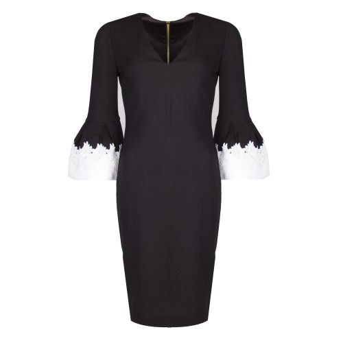 Womens Black Rastrel Fluted Midi Dress 29959 by Ted Baker from Hurleys