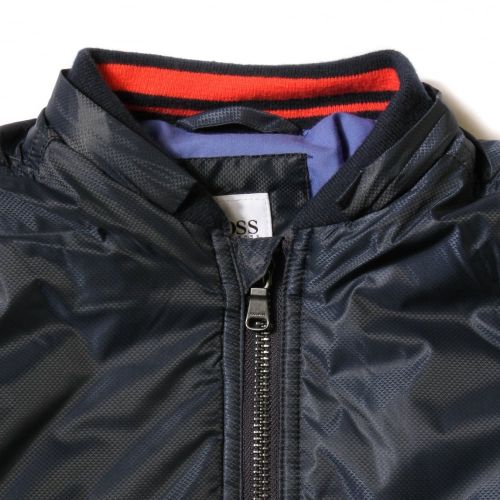 Boys Navy Branded Hooded Jacket 37356 by BOSS from Hurleys