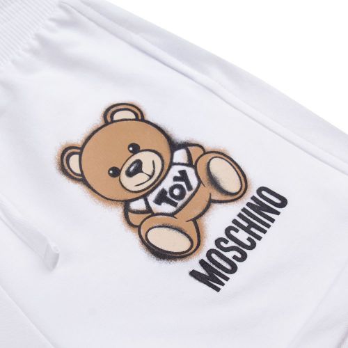 Girls White Toy Sweat Shorts 82015 by Moschino from Hurleys